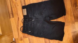 Pantalones vaqueros Pull&Bear negros talla 38