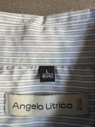 Camisa Angelo Litrico Talla L Rayas Finas