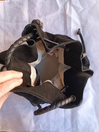 Bolso Zara Negro Piel