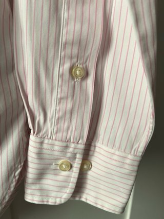 Camisa Polo Ralph Lauren Rayas Rosas Talla M