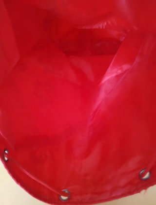 Borsa mare sacca fiori Ibisco rossa