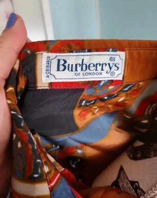 Camisa Burberrys Vintage Multicolor