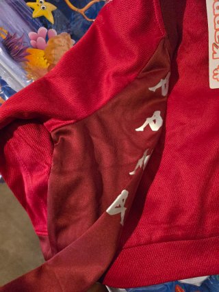 Camisa Kappa Manga Larga Niño Roja