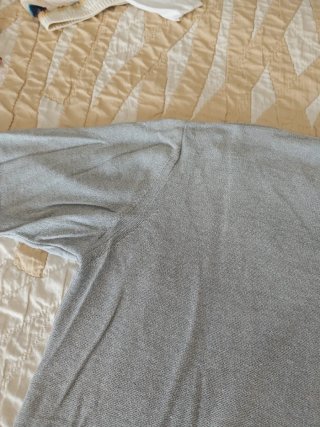 Jersey fino punto gris hombre