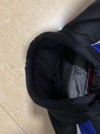 Chaqueta Moto Levior Mujer Negra Azul
