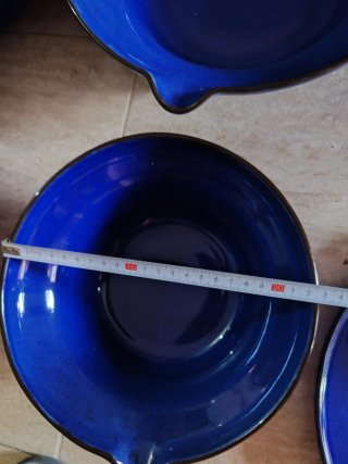 Juego de vajilla azul Ikea