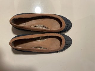 Bailarinas Zara Denim Azul Marino Talla 38