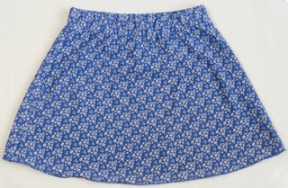 Falda corta flores azul Pinkie Collection