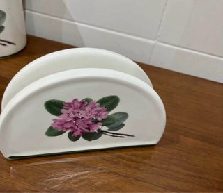 Set Menaje Cocina Cerámica Flores
