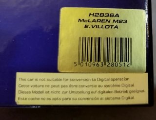 Scalextric McLaren M23 Emilio de Villota Miniauto