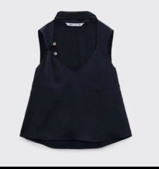 Top satinado Zara