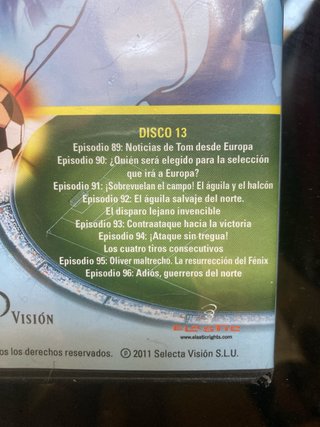DVD Campeones Oliver y Benji Episodios 81-96