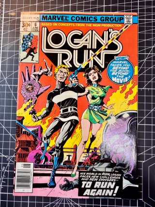 Comic USA Logan’s Run #6 (1977) Marvel Comics key