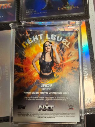 Jacy Jayne Autógrafo WWE Topps