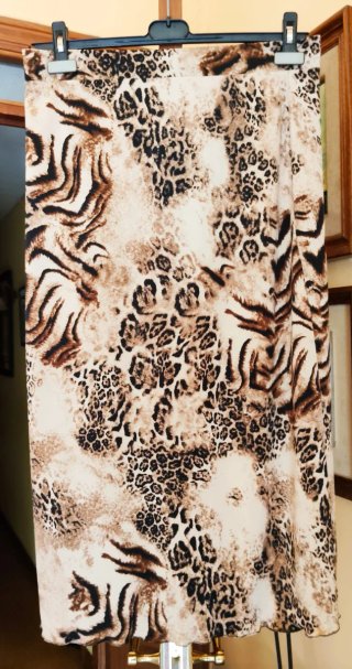 Falda Leopardo Beige y Marrón