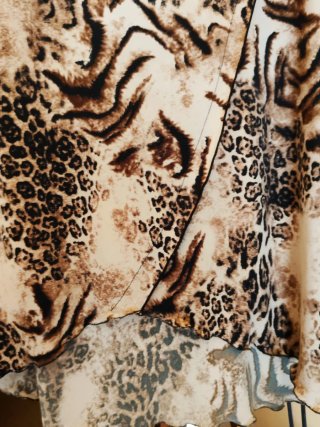 Falda Leopardo Beige y Marrón