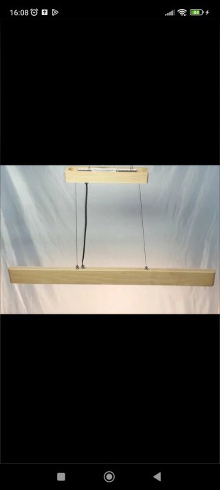 Lámpara LED madera fresno