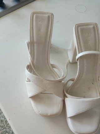 Sandalias Stradivarius Blancas Talla 37