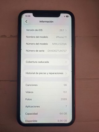 iPhone 11 Rojo