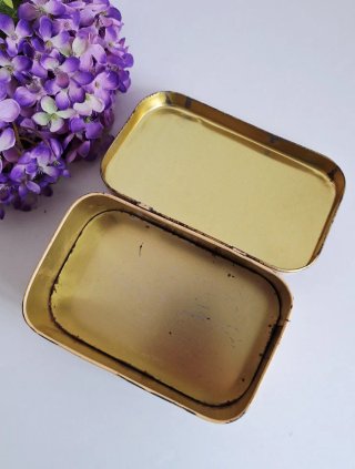 Caja hojalata vintage Art Nouveau