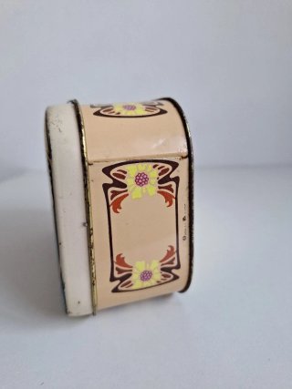 Caja hojalata vintage Art Nouveau