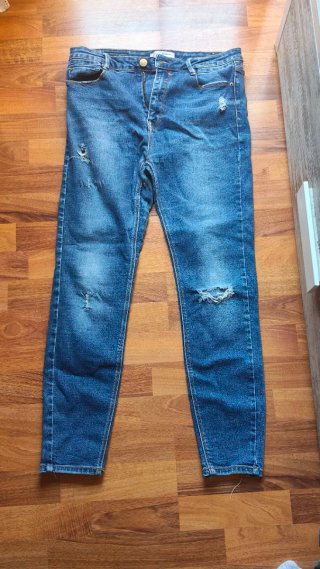 Pantalones Super HIGH WAIST Azules Talla 13-14 año