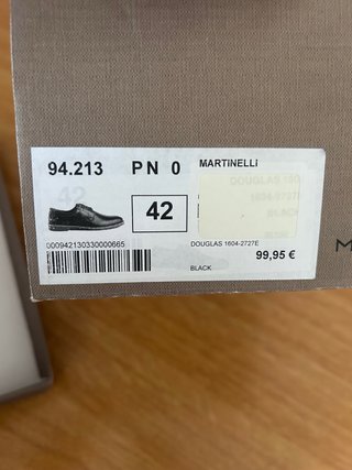 Zapatos Martinelli Negros Hombre
