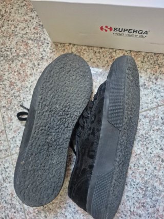 Superga Scarpe Donna Nere Leopard