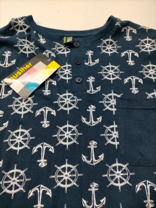 Pijama Muslher Hombre Algodón Azul Marino Talla L