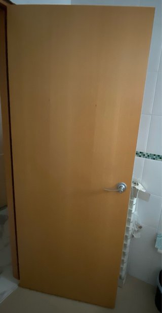 Conjunto 6 puertas madera haya 82,5 + marcos