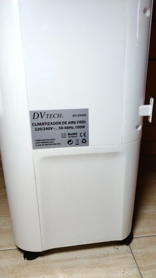 Climatizador DV TECH 12L 100W 3 Velocidades