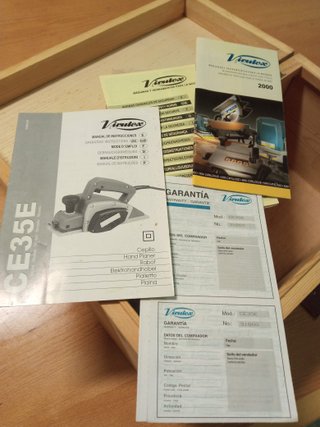 Cepillo eléctrico Virutex CE35E lijadora madera