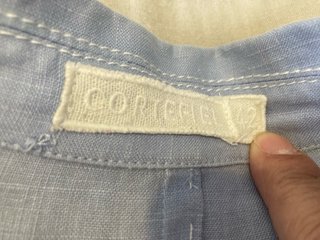 Traje de lino azul claro Cortefiel