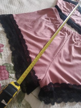 Pijama Verano Top y Short Encaje