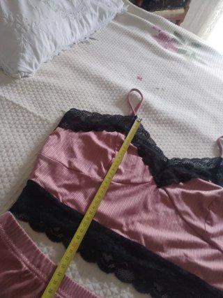 Pijama Verano Top y Short Encaje