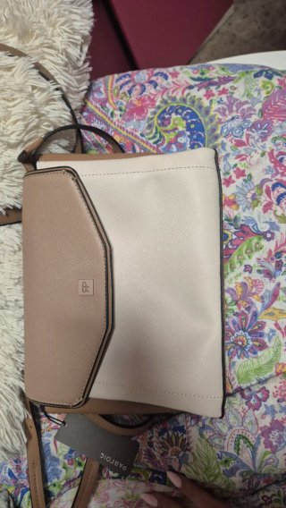 Bolso Parfois Beige y Blanco