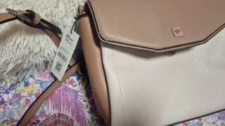 Bolso Parfois Beige y Blanco