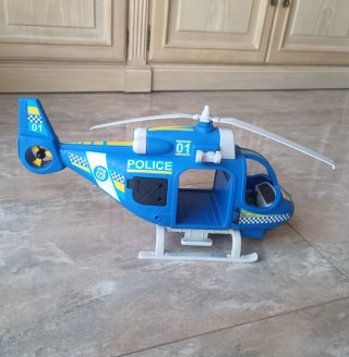 Helicóptero Policía Juguete Azul