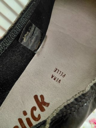 Mocasines de cuero Click negros