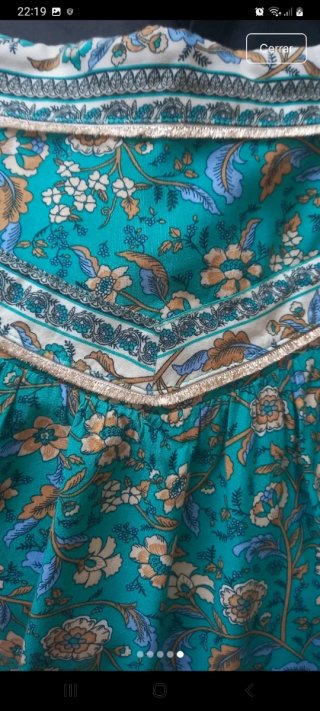 Falda corta mujer estampada