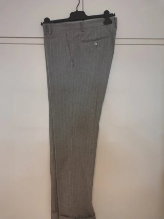 Traje PuroEgo Raya Gris Doble Botonadura