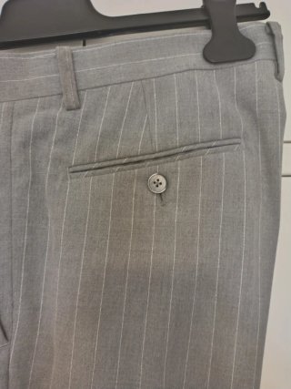 Traje PuroEgo Raya Gris Doble Botonadura