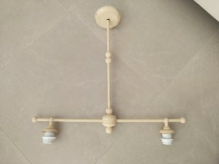 Lámpara de forja beige