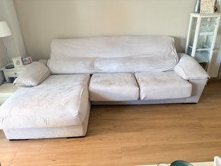 Sofá chaise longue 290cm con arcón