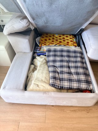 Sofá chaise longue 290cm con arcón