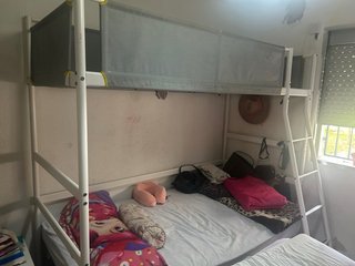 Cama alta aluminio IKEA