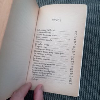 Libro "La máscara del Zorro"
