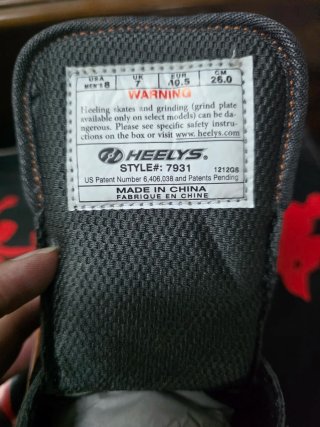 Heelys grises y naranjas Talla 40.5