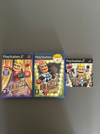 Lote Juegos PS2: Buzz, Singstar, Monopoly, DBZ...