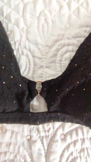 Bikini Oysho Negro Dorado Vintage
